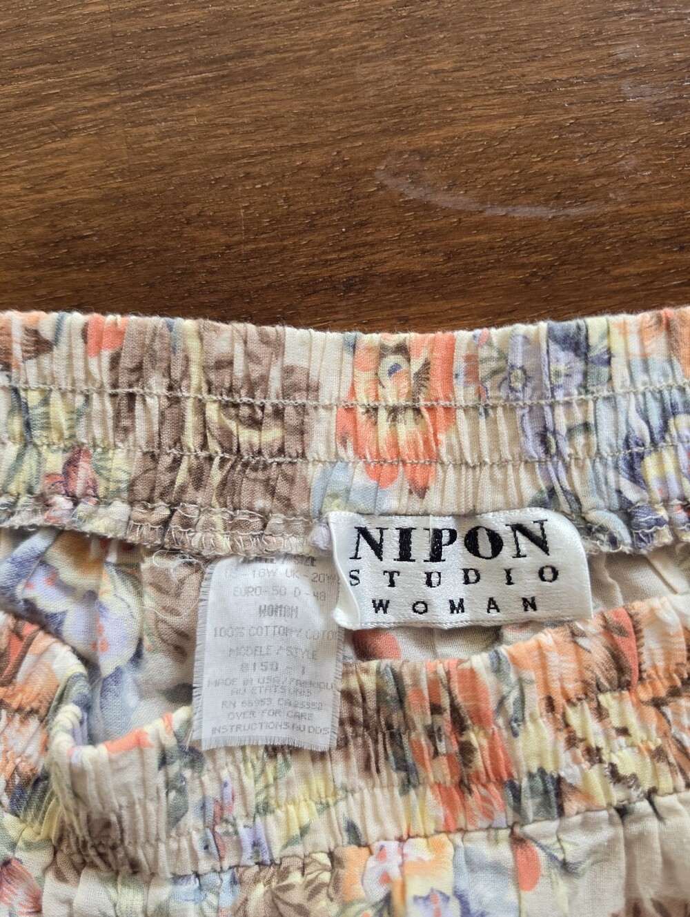 NIPON STUDIO WOMAN Boho Floral Tiered Midi Skirt, Size 16 - Picture 4 of 8